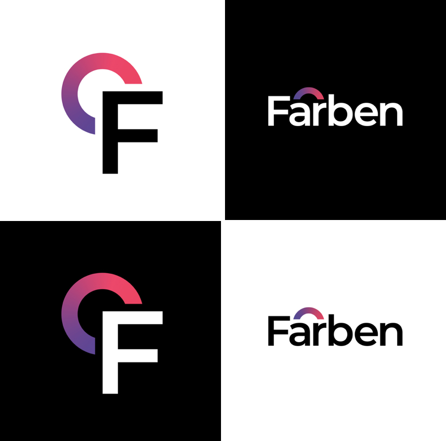 Farben — variaciones de logo